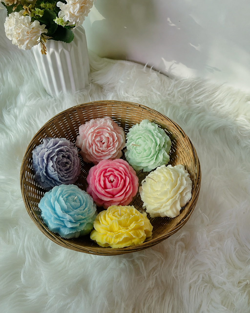 Peony candles