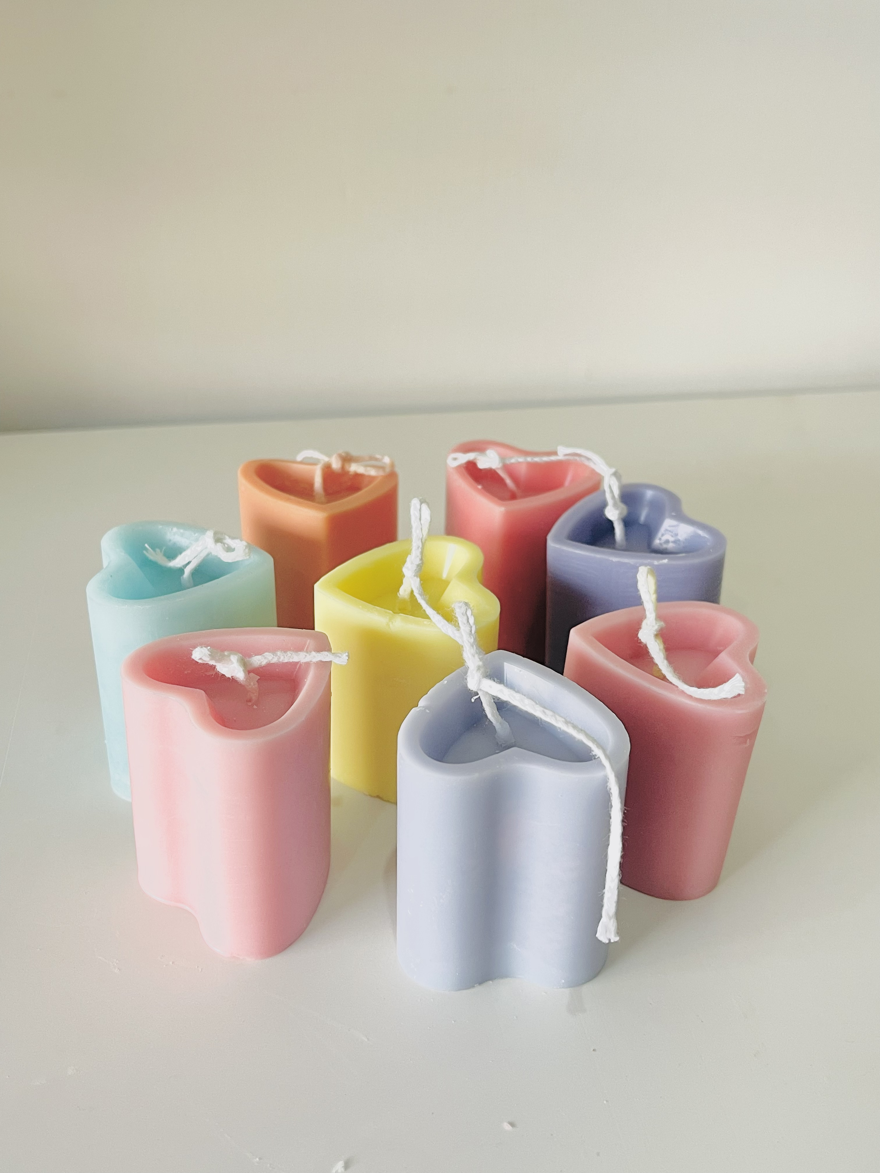 Heart Pillar Candle