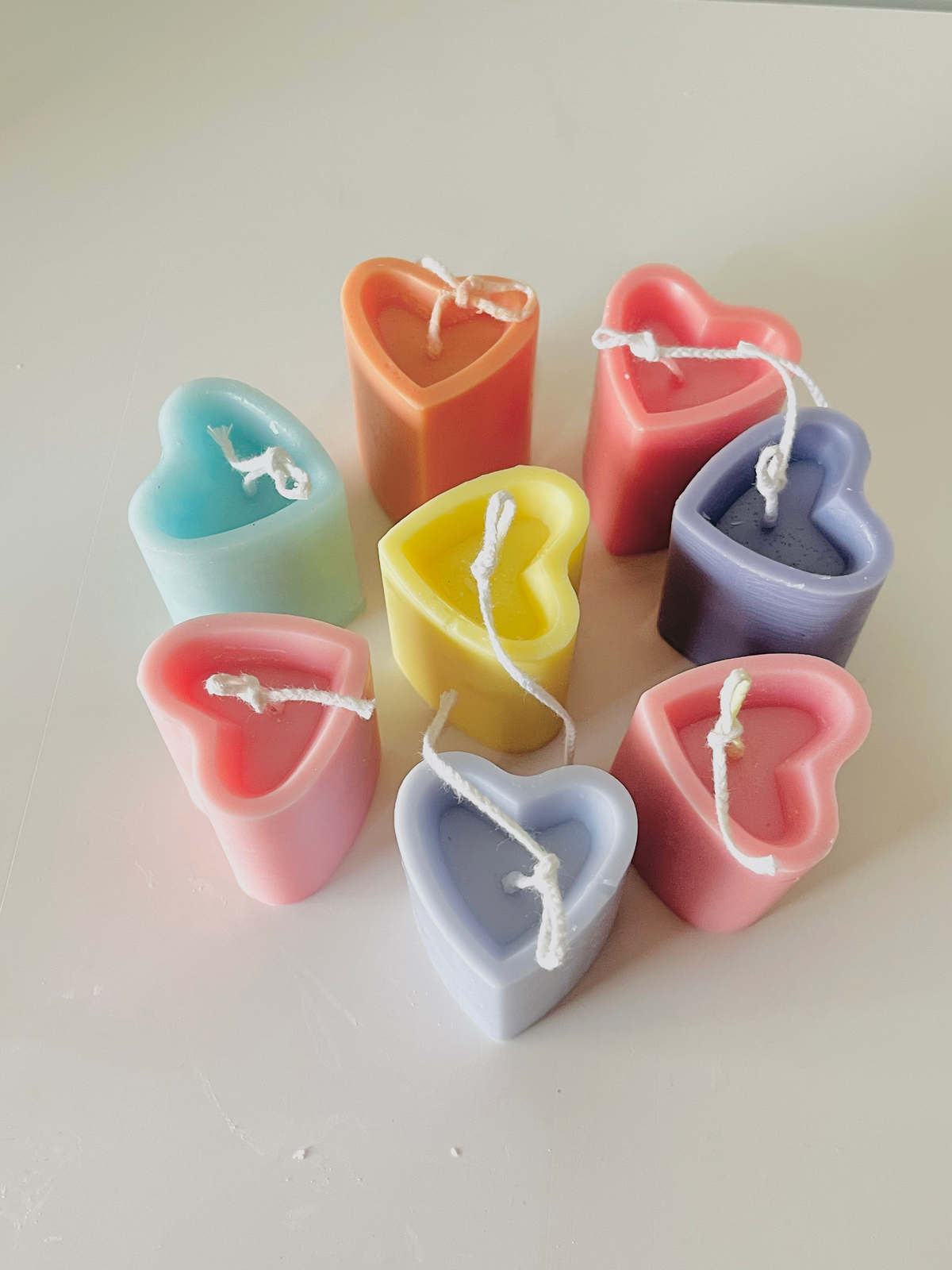 Heart Pillar Candle