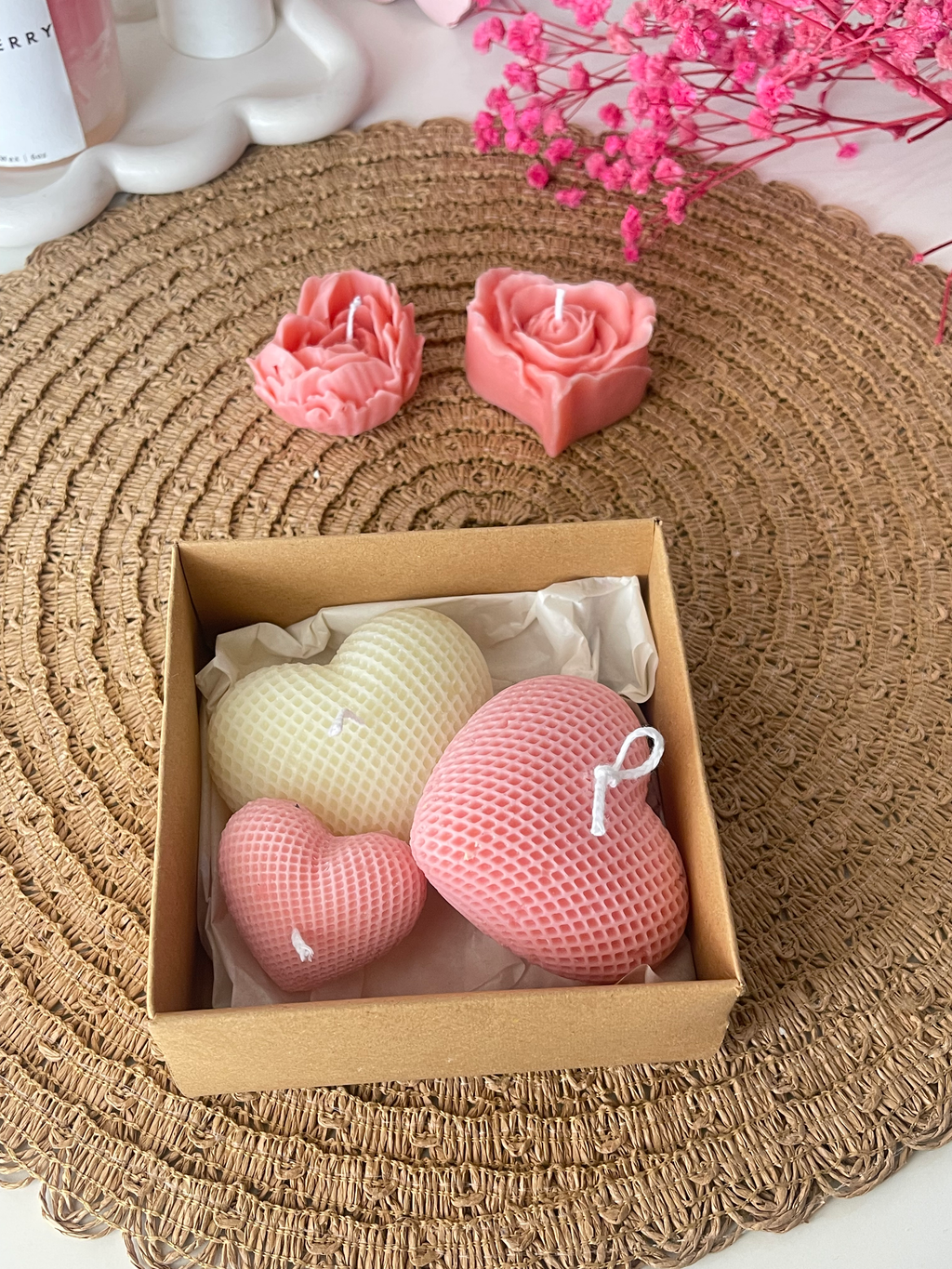 Mousse Heart Candle