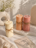 Mini Ribbed Pillar