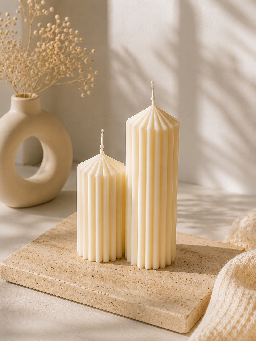 Chunky Ribbed Pillar