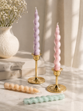 Swirl Pillar Candle